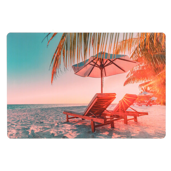 Plastic Placemat (Tropical Vacation) - Set of 12