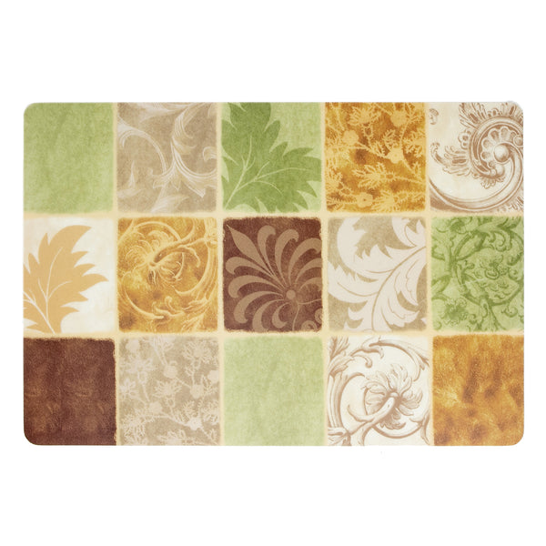 Eva Placemat (Checkered Floral) (12 X 18) - Set of 12