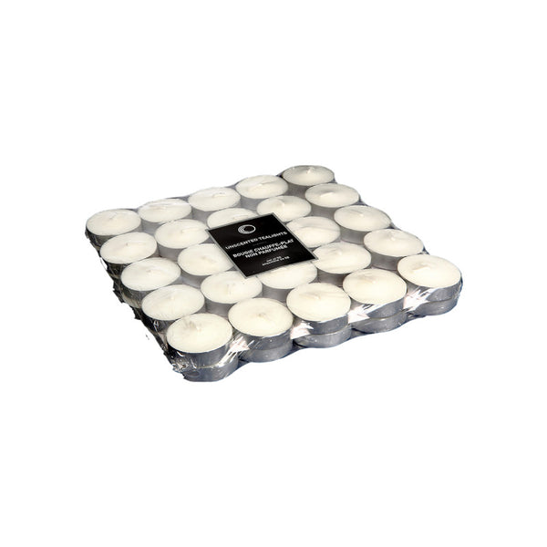 50 Pk Unscented Tealights (White)