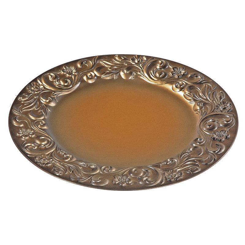 Charger Plate (Baroque) (Gold Brushed)