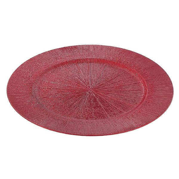 Charger Plate (Sandscript) (Red) (13") - Set of 6