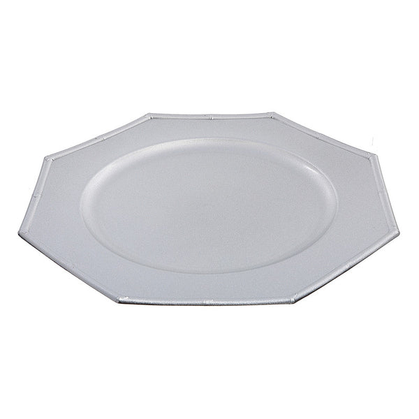 Charger Plate (Octagon) (Silver) (13") - Set of 6