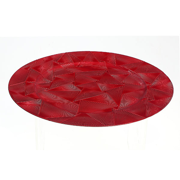Charger Plate (Trinity) (Red) (13") - Set of 6