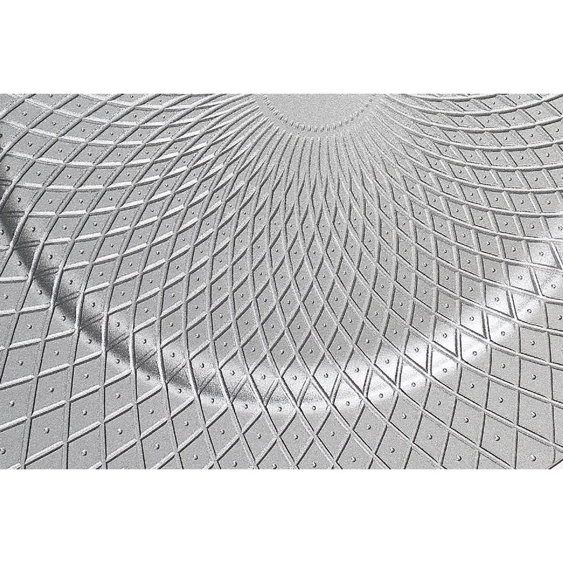 Charger Plate (Dotted Diamond) (Silver) (13") - Set of 6