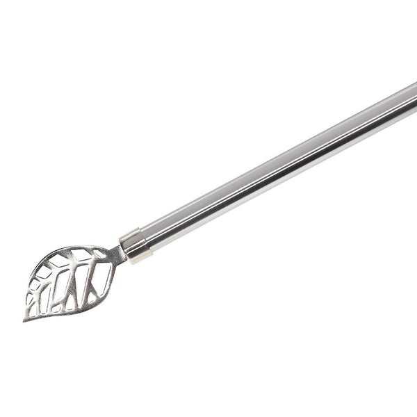 16/19Mm Metal Drape Pole Set (Leaf - Nickel) (28-48)