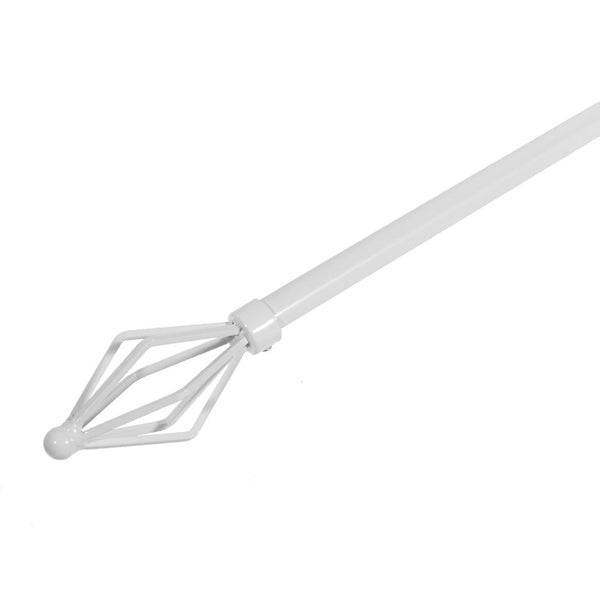 16/19Mm Metal Drape Pole Set (Vertex - White) (28-48)