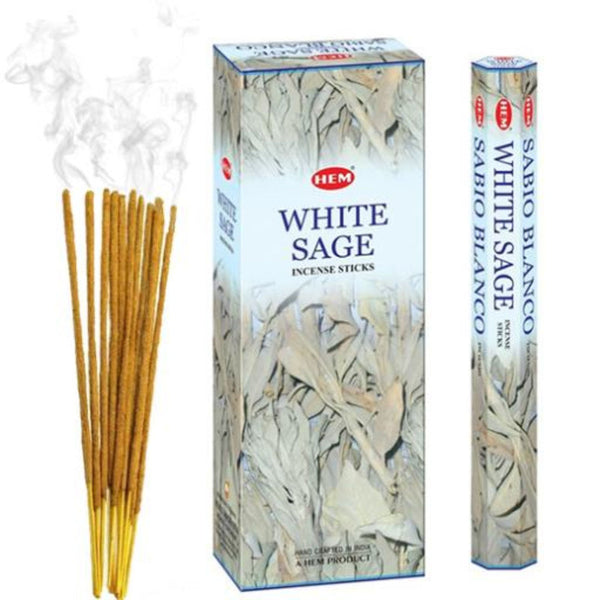 Hem Incense (20 Stick) - White Sage - Set of 6