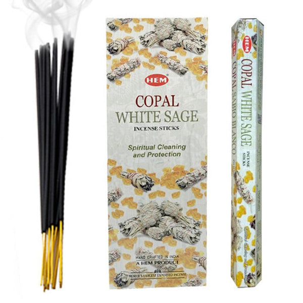 Hem Incense (20 Stick) - Copal White Sage - Set of 6