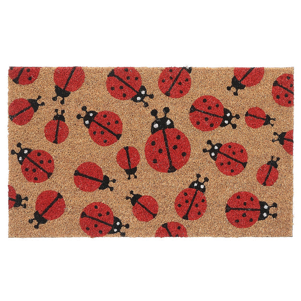 Coir Door Mat (Crawling Ladybugs)
