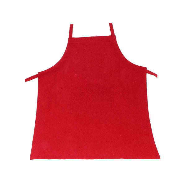 Polycotton Apron With Pocket (Red)