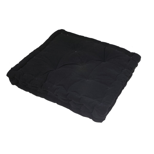 Box Cushion (16"  X 16") (Black) - Set of 2