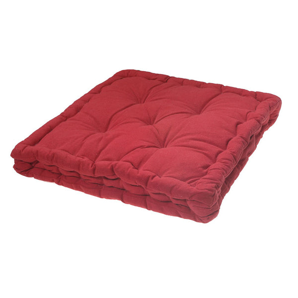 Box Cushion (16"  X 16") (Red) - Set of 2