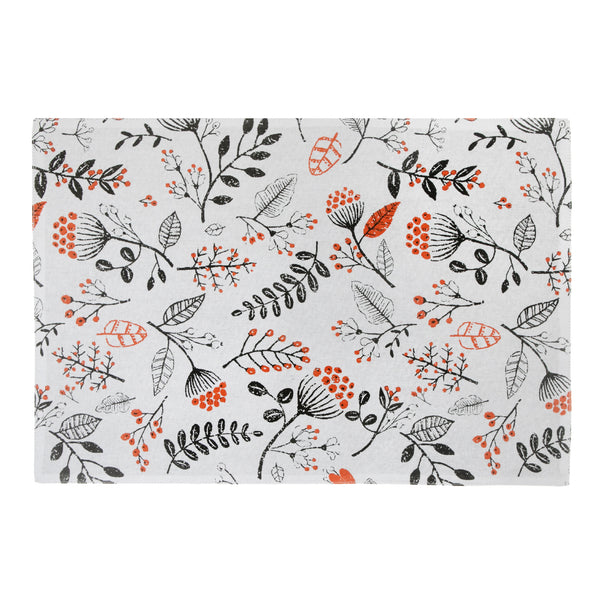 Cotton Placemat (Persimmon) - Set of 12