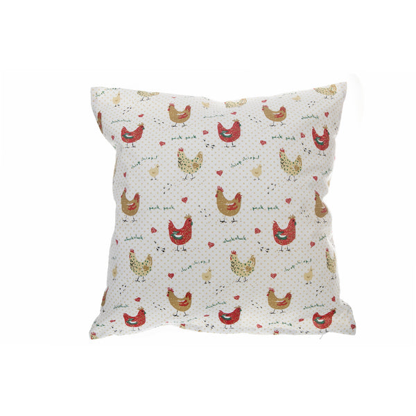 Cotton Cushion (18" X 18") (Farmhouse Chicken) - Set of 2