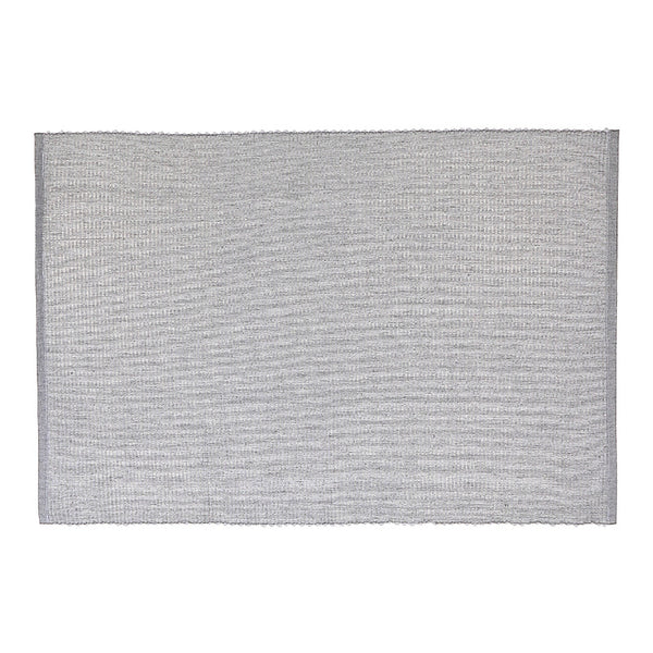 Chambray Ribbed Placemat (Light Gray) - Set of 12