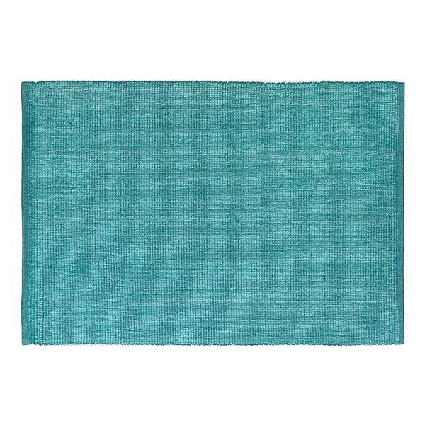 Chambray Ribbed Placemat (Teal) - Set of 12