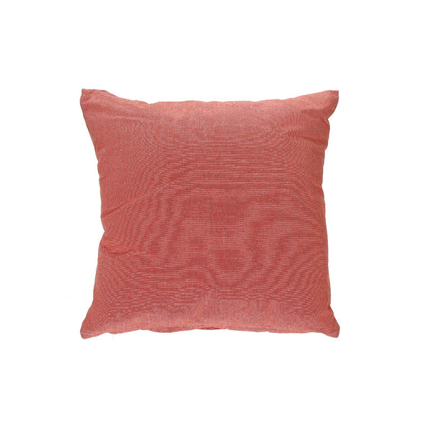 Chambray Cushion With Zipper (Orange) - Set of 2