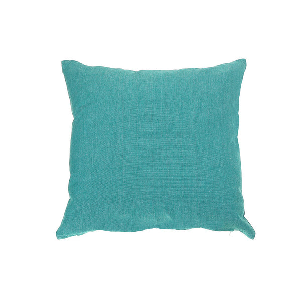 Chambray Cushion With Zipper (Teal) - Set of 2