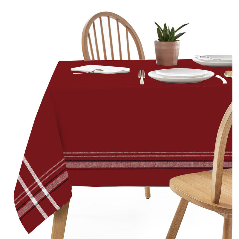 French Border Tablecloth (52 X 72) (Red)