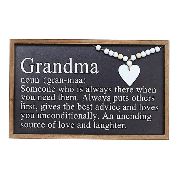 Framed Definition Of Grandma Sign