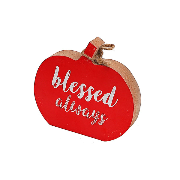 Mini Reversible Pumpkin Stand (Blessed Always) - Set of 2