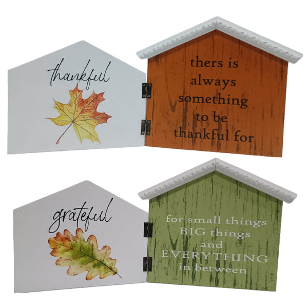 Foldable House Stand Autumn Inspirational  - Set of 2