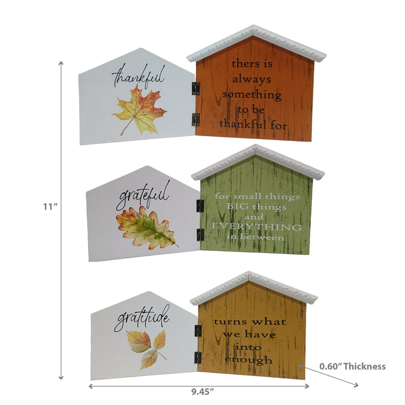 Foldable House Stand Autumn Inspirational  - Set of 2