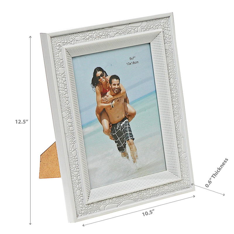 8" X 10" Picture Frame White Scale - Set of 2