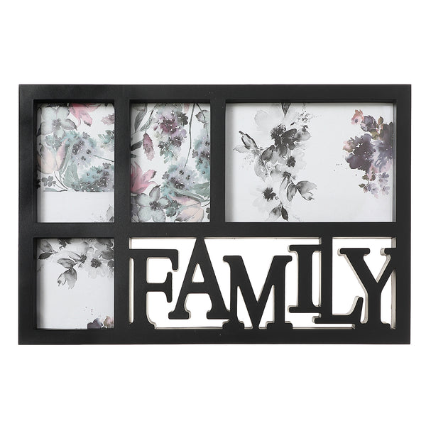 Black Collage Frame - Family (Asstd 4 Opening)
