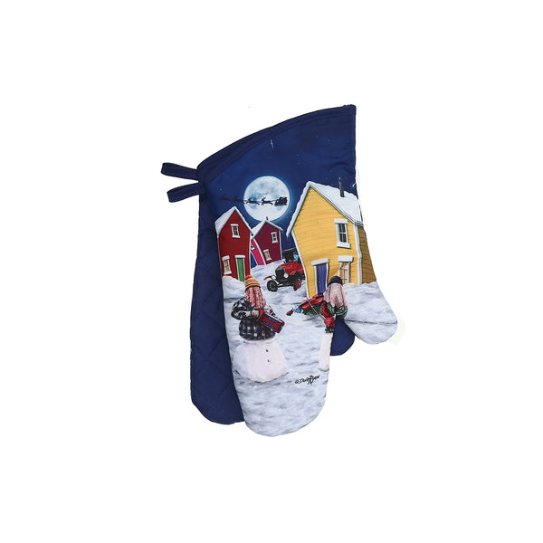 Oven Mitts (2 Pcs) (Snowmers) - Set of 2