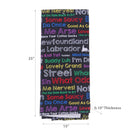Microfibre Hand Towel Colorful Sayings - Set of 6