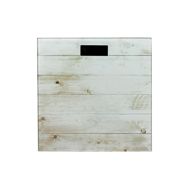 Digital Glass Body Scale (Square - Wood Plank)
