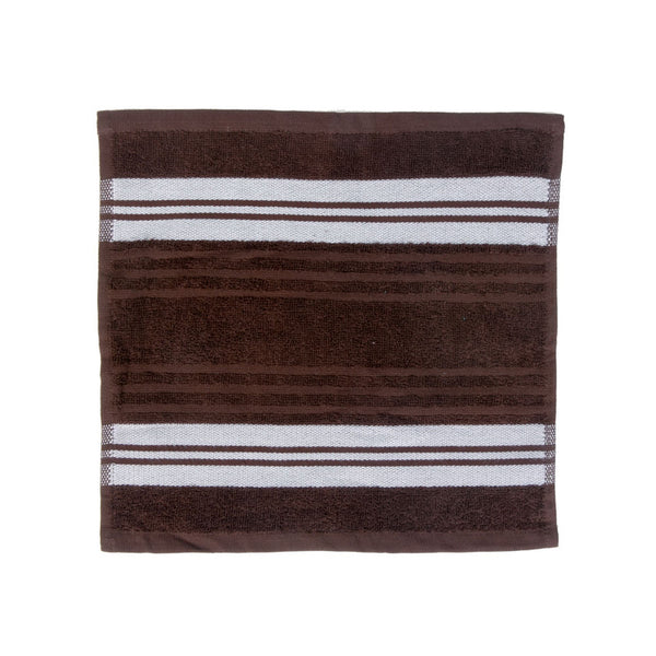 Deluxe Wash Cloth (12 X 12) (Chocolate) - Set of 6