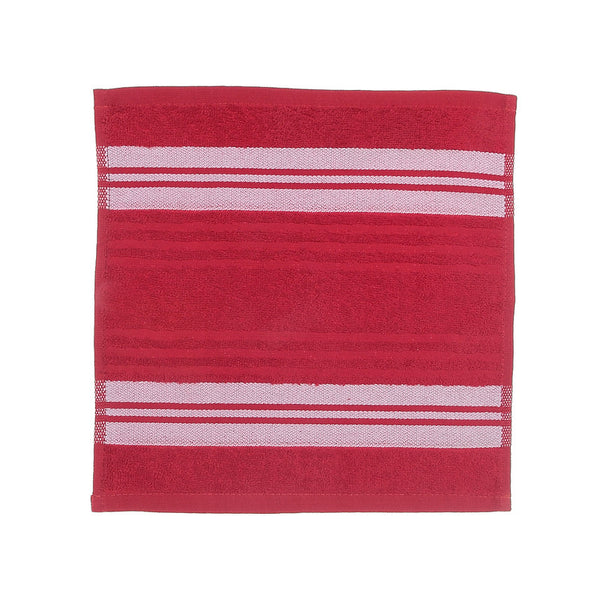 Deluxe Wash Cloth (12 X 12) (Red) - Set of 6