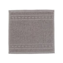Basketweave Wash Cloth (12 X 12) (Light Gray) - Set of 6