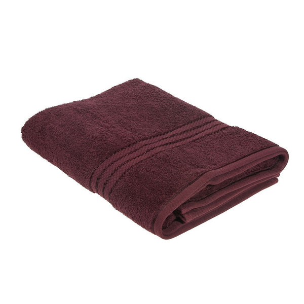 Ellis Bath Towel (27 X 50) (Burgundy) - Set of 2