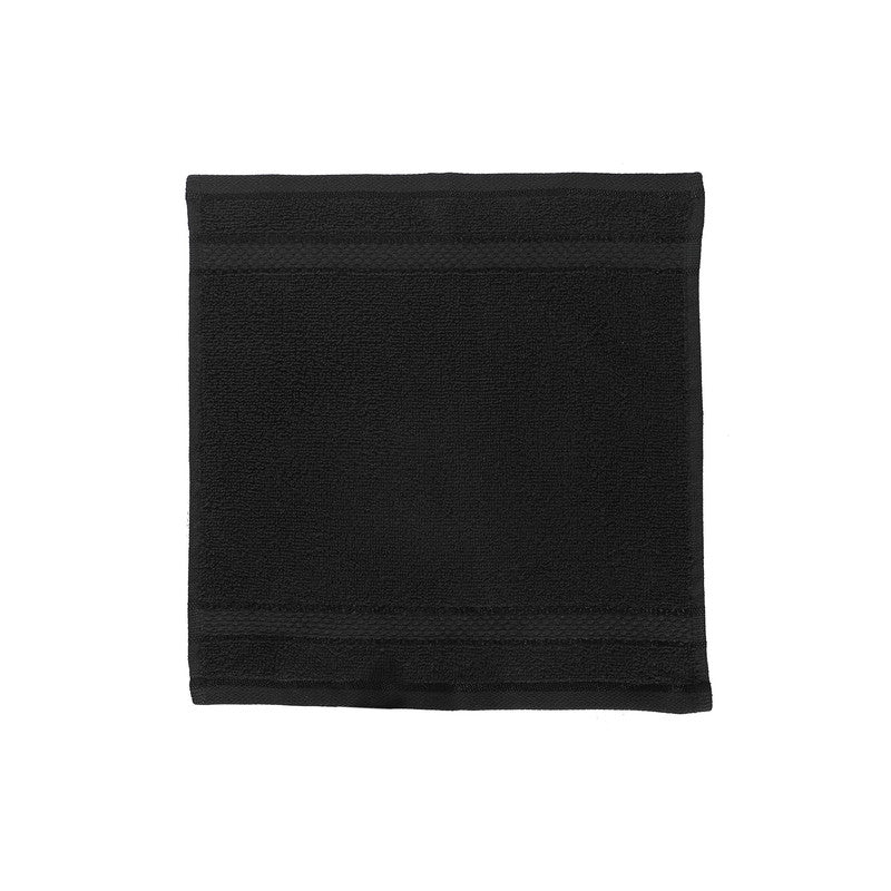Ellis Wash Cloth (12 X 12) (Black) - Set of 6