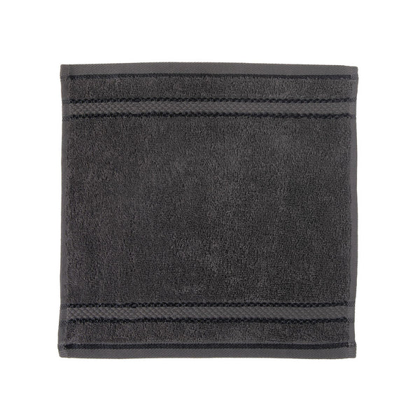 Ellis Wash Cloth (12 X 12) (Charcoal Gray) - Set of 6