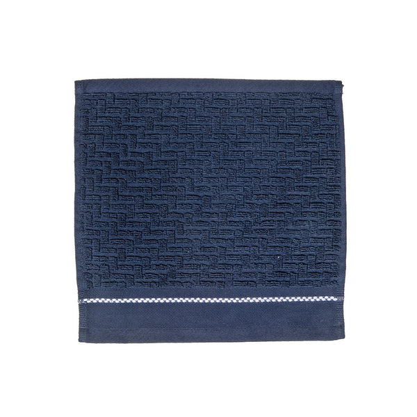 Luxury Stitch Wash Cloth (12 X 12) (Blue) - Set of 6