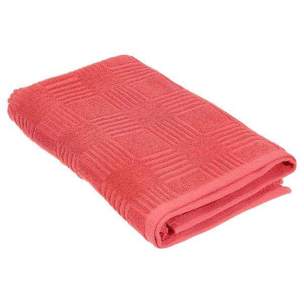 Arista Bath Towel (30 X 60) (Coral) - Set of 2