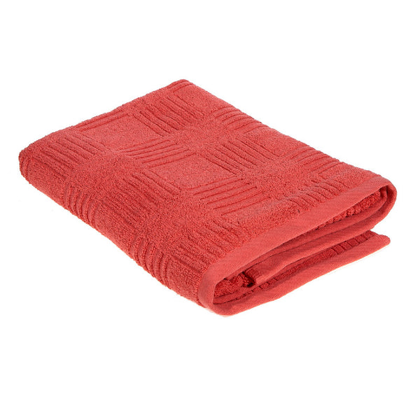 Arista Bath Towel (27 X 50) (Coral) - Set of 2