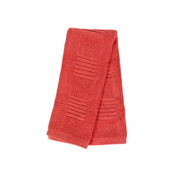 Arista Hand Towel (16 X 27) (Coral) - Set of 6