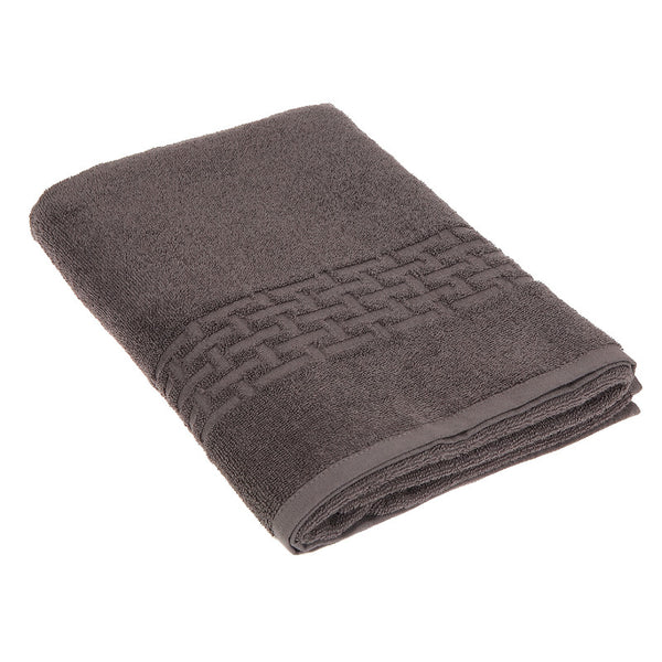 Basketweave Bath Towel (30 X 60) (Charcoal Gray) - Set of 2
