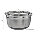 German Mixing Bowl With Anti Skid Base 10"