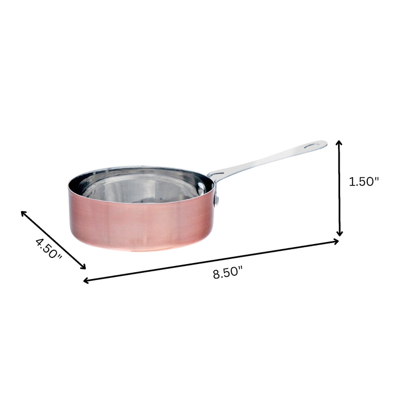 Mini Fry Pan With Metallic Rose Handle 400Ml