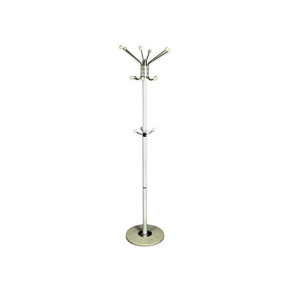 Bloom - Coat Rack (White) With Marble Base