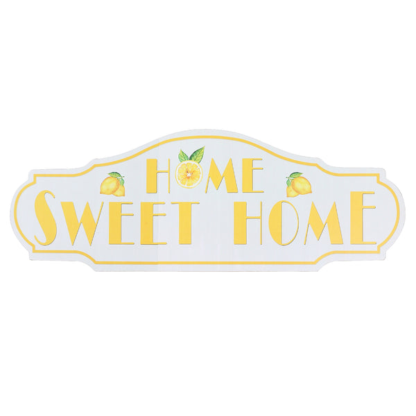 Mdf Lemon Home Sweet Home Wall Plaque