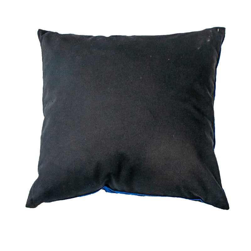 Polyester Embroidered Arrow Cushion Black - Set of 2