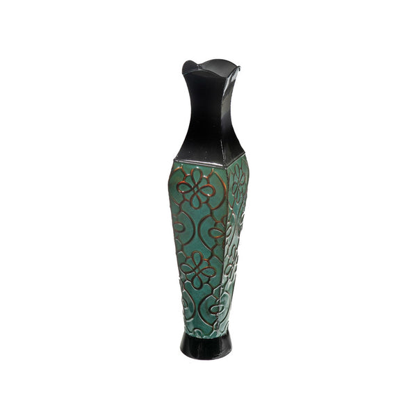 Metal Vase (24") (Obsidian) 
