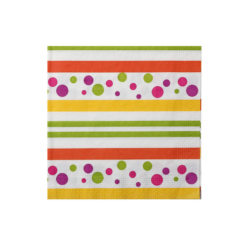 20 Pack Luncheon 3 Ply Napkin (Party Polka Dots) - Set of 6